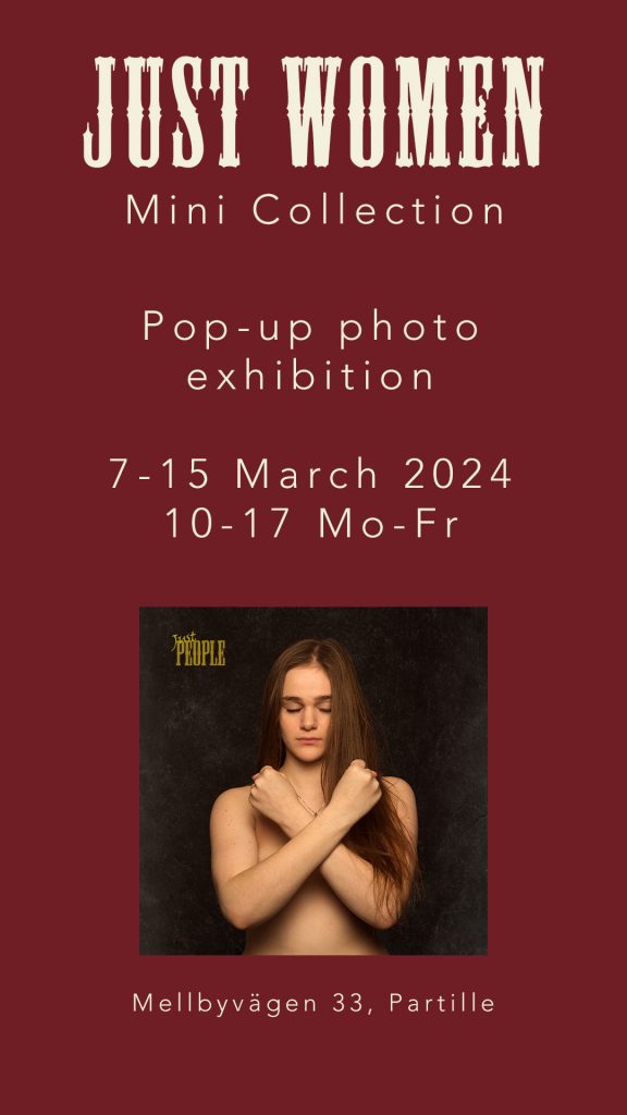 Info about a mini collection photo exhibition for Just Women