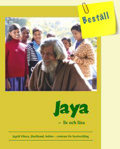 Omslag till boken om Jaya – hans liv och lära.