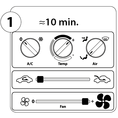 AC rengøring step 1