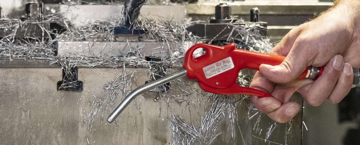 Air Boy Safety blow gun reduces pressure if blocked JWL A/S