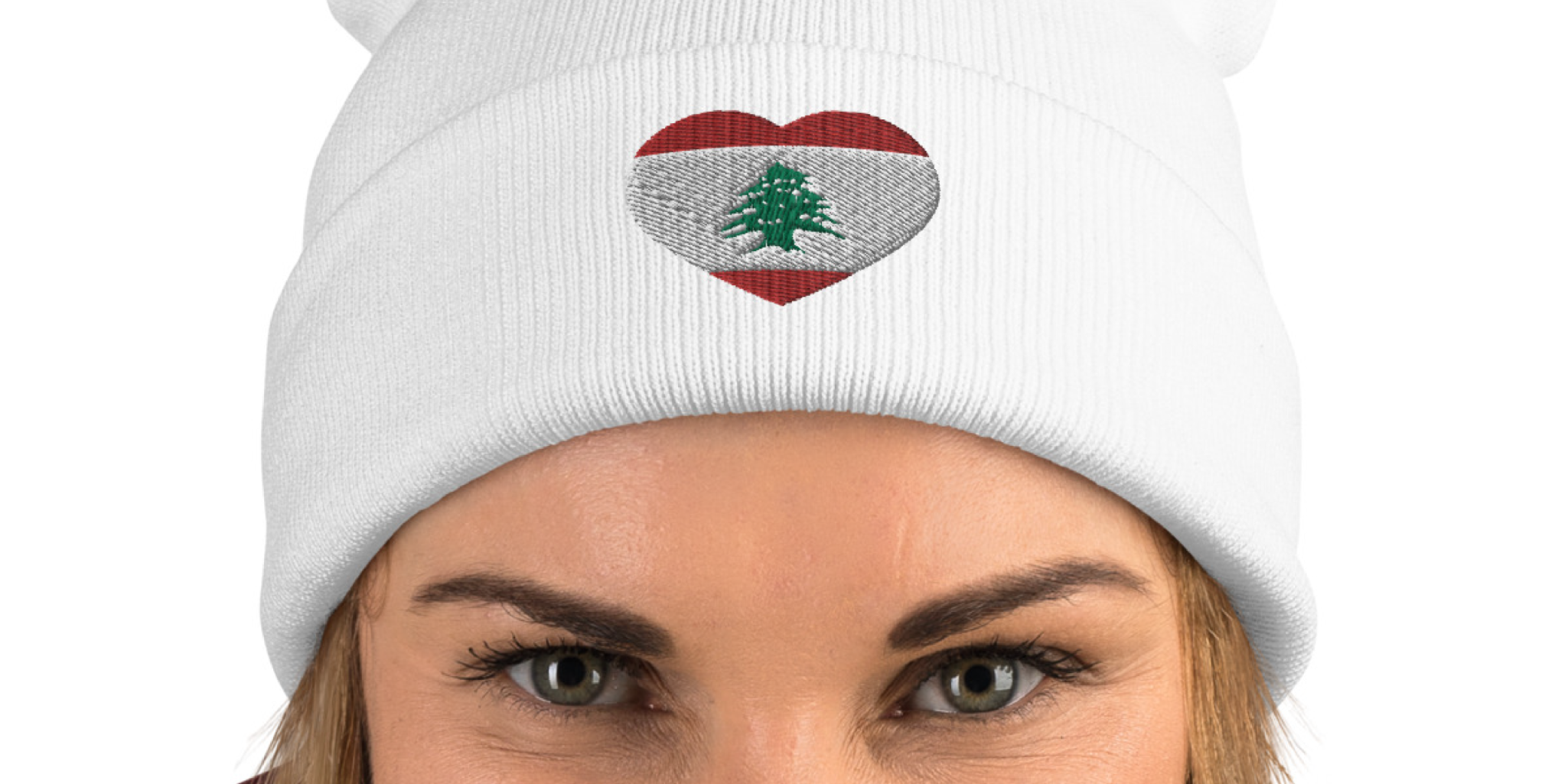 Lebanese flag on beanie ottawa canada