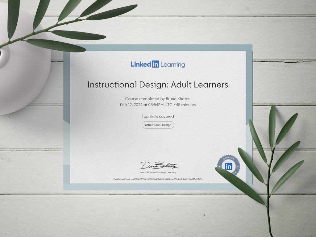 Bruno Khater Graphic designer Ottawa Canada Adult Learner