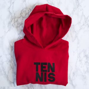Tennis cropped hoodie