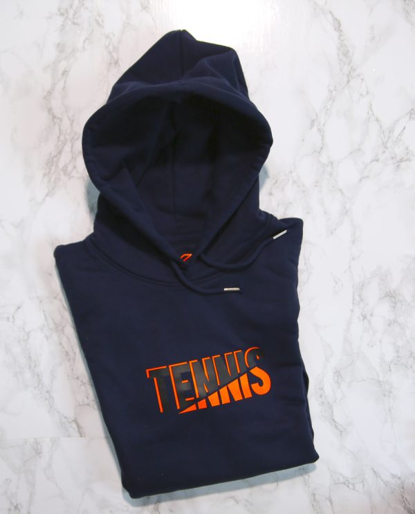 Tennis split hoodie navy