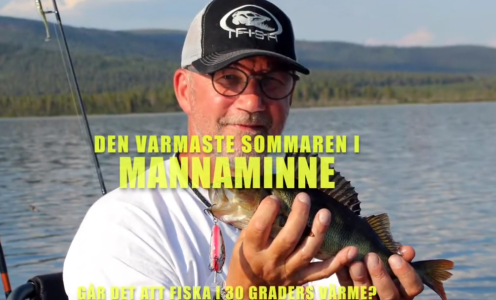 Den varmaste sommaren i Mannaminne – Går det att fiska i 30 graders värme?