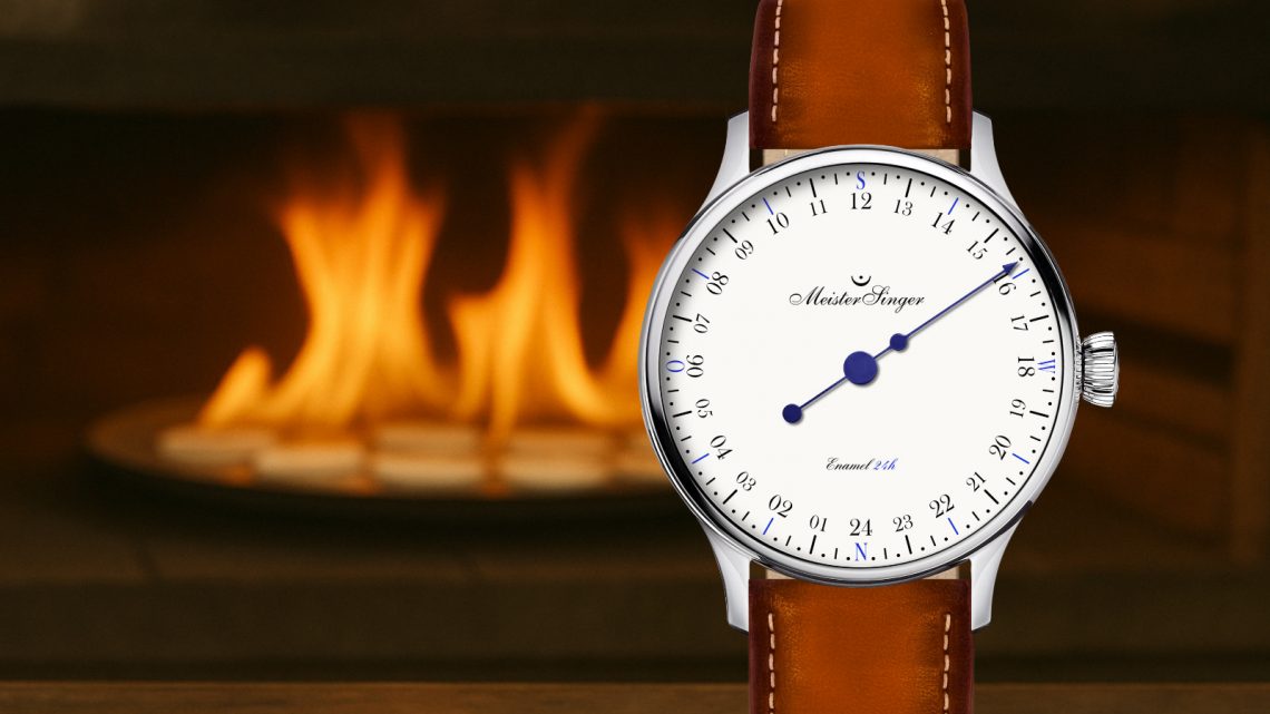 MeisterSinger lancerer eksklusiv 24-timers ur med emaljeskive og kompasfunktion MeisterSinger lancerer eksklusiv 24-timers ur med emaljeskive og kompasfunktion