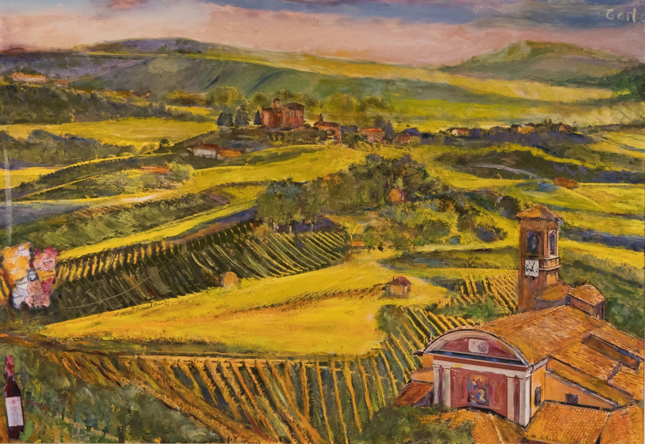 Wine district Piemonte