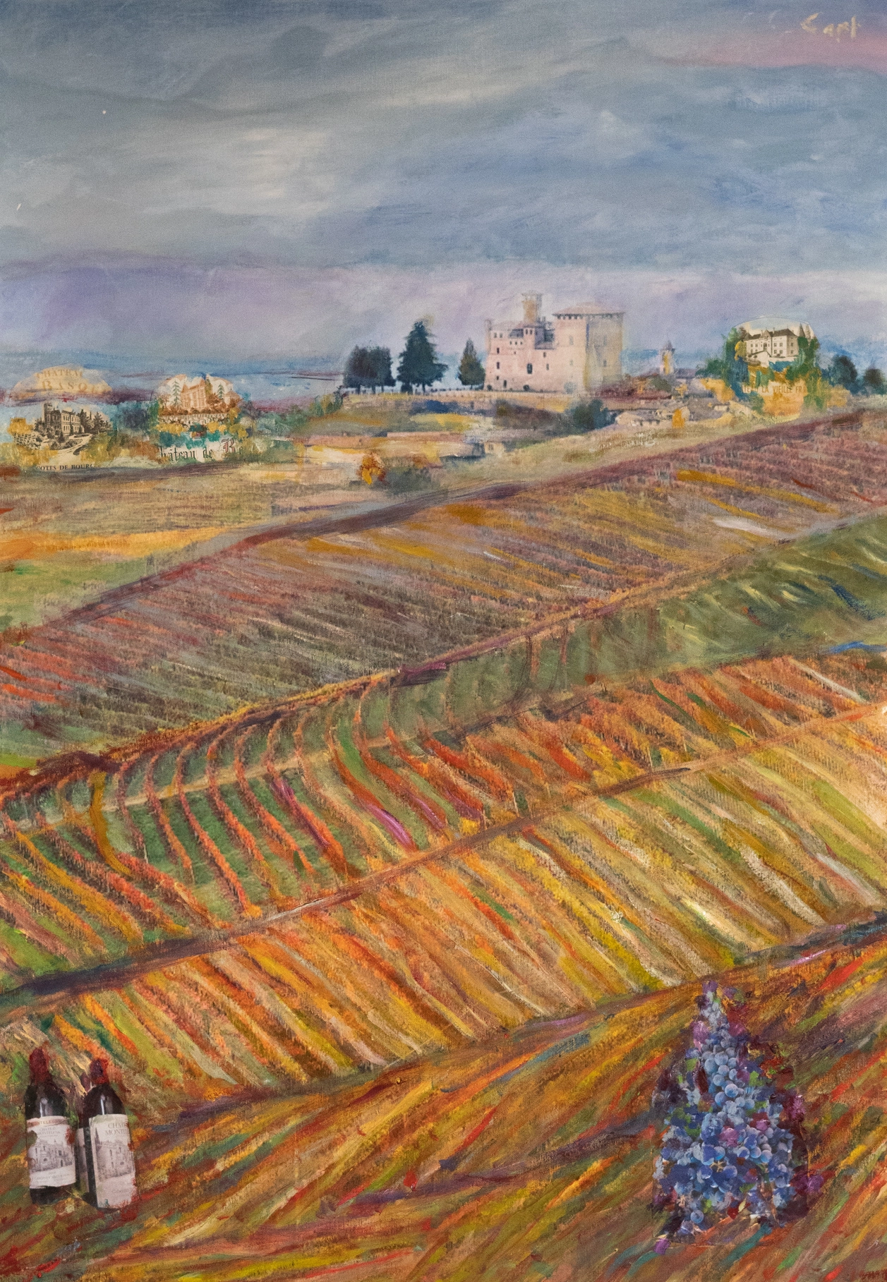 Piemonte with vineyards