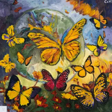 Carl Håkan Källåker -Butterflies in Orange