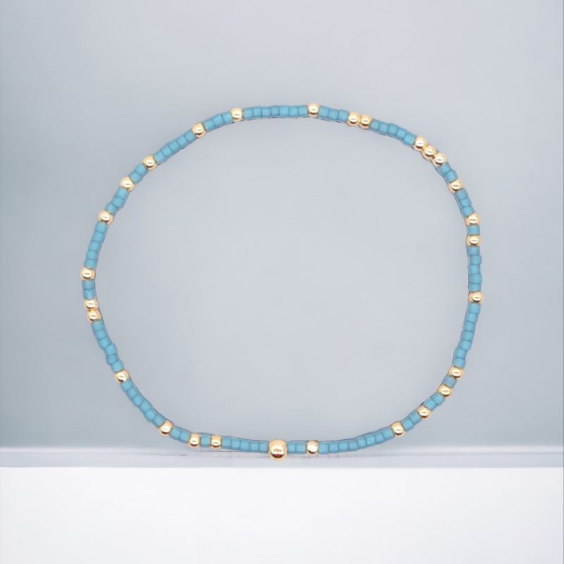 Samsø - Seed mini bracelett ocean blue