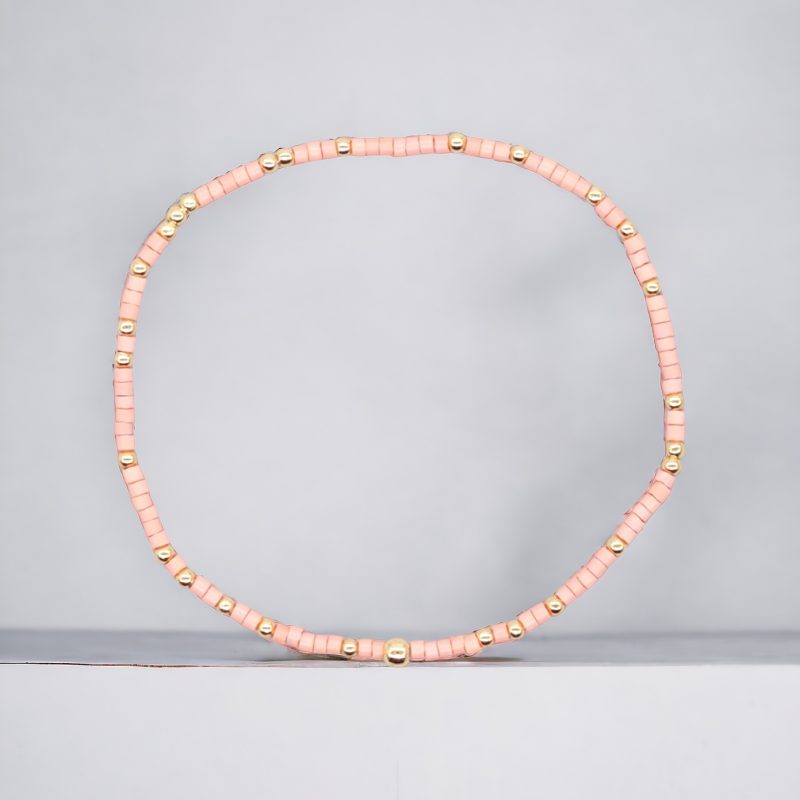 Samsø - Seed mini bracelett multi ekstra lys rosa