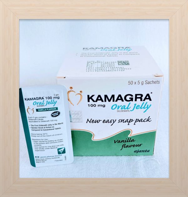 Kamagra Oral Jelly Vanilla 50 gel box