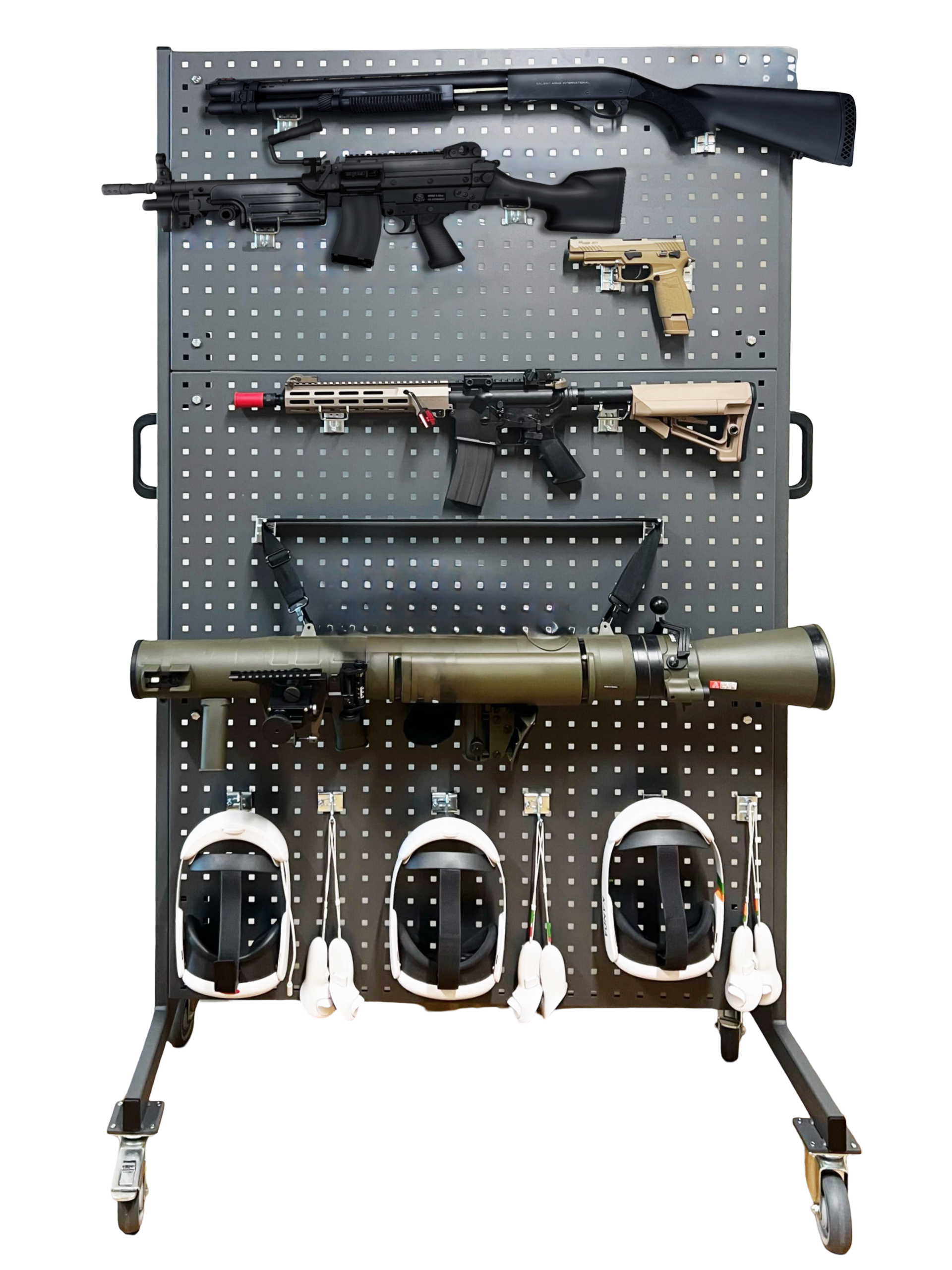 Wall with weapons for the Kanda Shooting Simulator