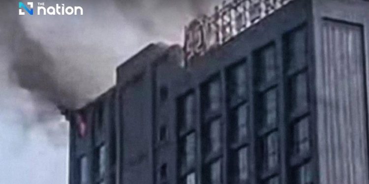 ရွှေကုက္ကို ကျားဖြန့်ငွေလိမ်စင်တာအဆောက်အအုံ သံသယဖြစ်ဖွယ် မီးလောင်မှုဖြစ်ပွား