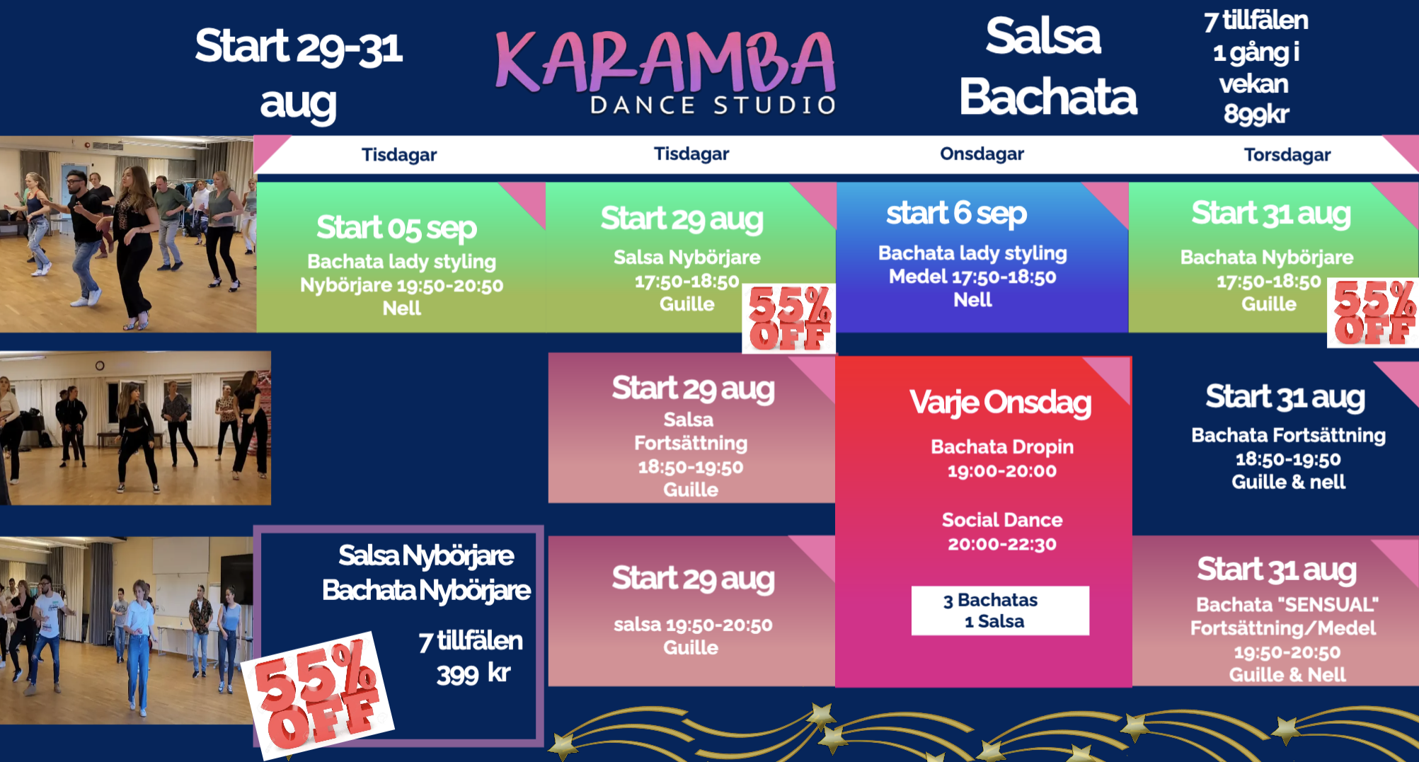 Karamba Dance Studio Dansa salsa, bachata och kizomba i Stockholm