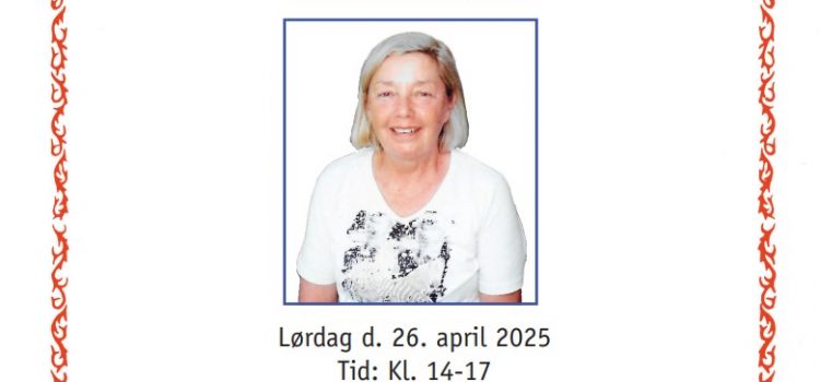 Reception, Lørdag d. 26. april 2025