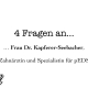 Text: 4 Fragen an Frau Dr. Kapferer-Seebacher, Zahnärztin und Spezialistin für pEDS