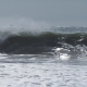 Ein Bild einer großen Welle am Ocean Beach in San Francisco