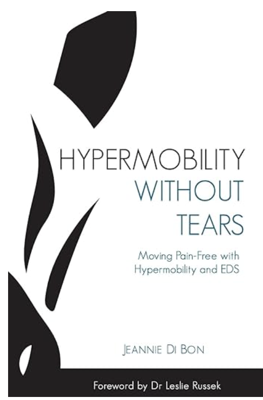 Book Cover Hypermobility without tears showing a zebra outline
