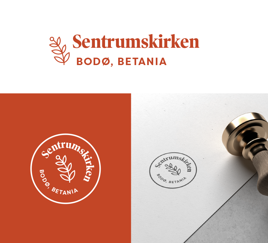 Design av logo og stempel til menigheten Sentrumskirken Bodø, Betania