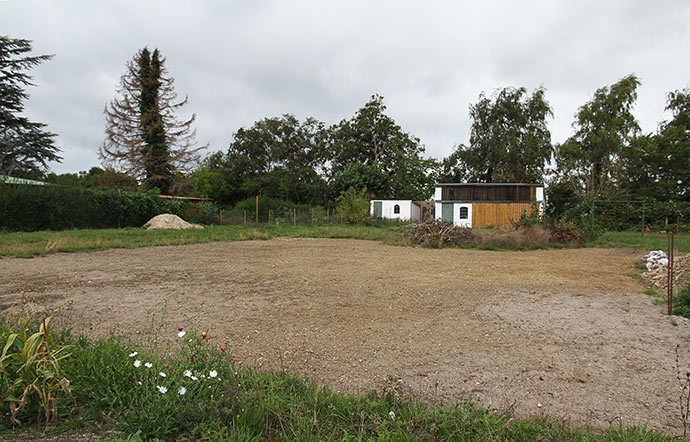 300 m2 sået til med græsarter samt havre, boghvede, kællingetand, lucerne. Desuden sået spredte pletter af stauderug, gul stenkløver og vintervikke ind i for at give variation.