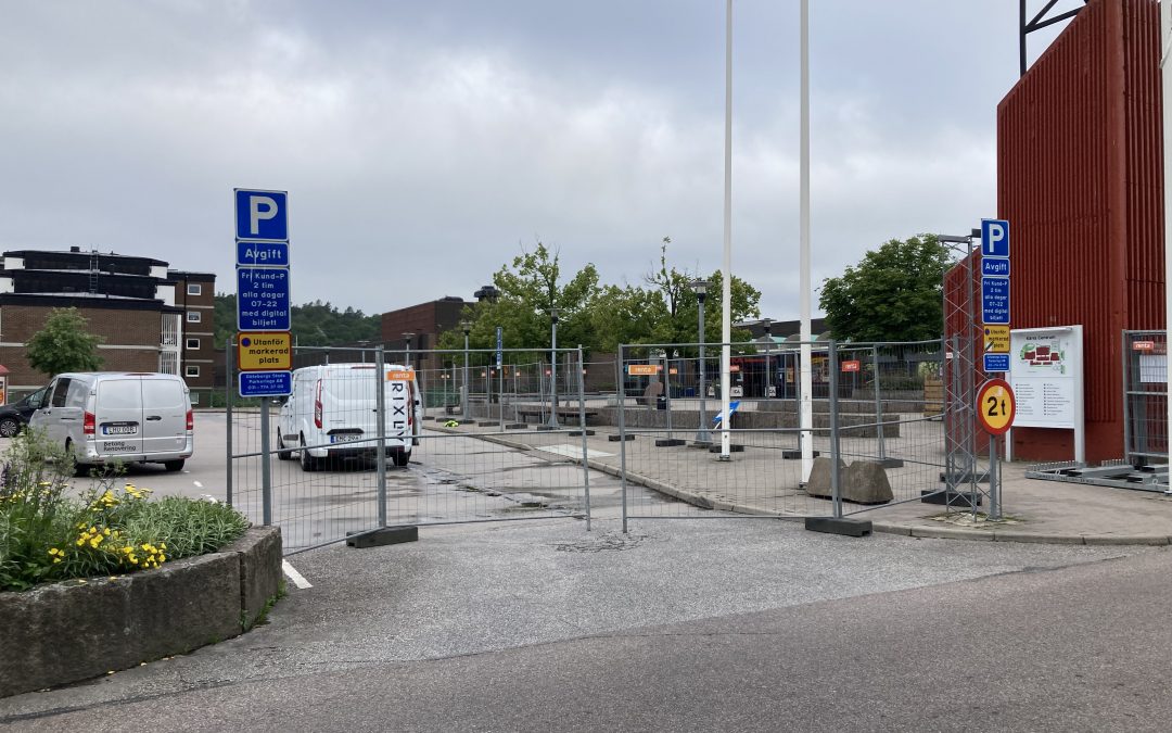 Renovering och underhållsarbete på kundparkeringen