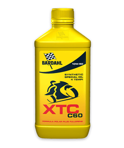 Bardahl 4T XTC C60 Motoröl 10W50 – 1 Liter, Für Motorräder (mit/ohne Ölkupplung), Off-Road Geeignet