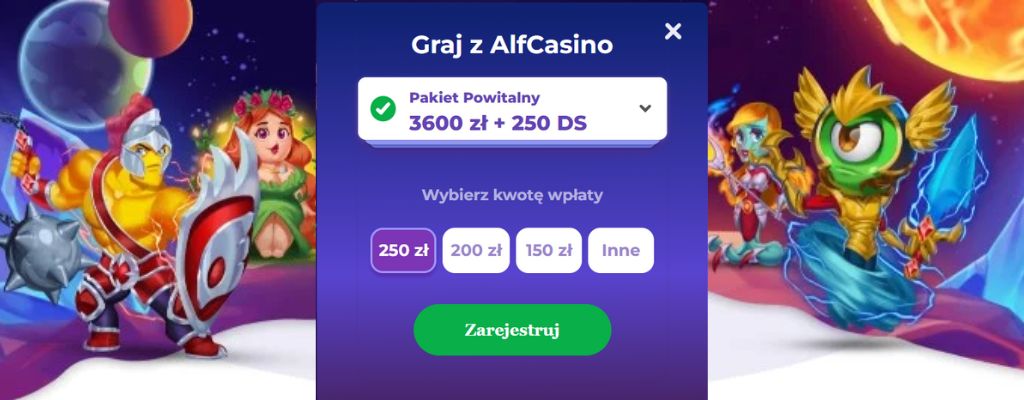 alf casino bonus powitalny 2023