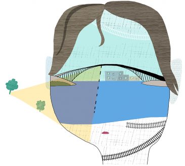 Arkitekten, illustration om ungdomars suicid, illustration Kati Mets