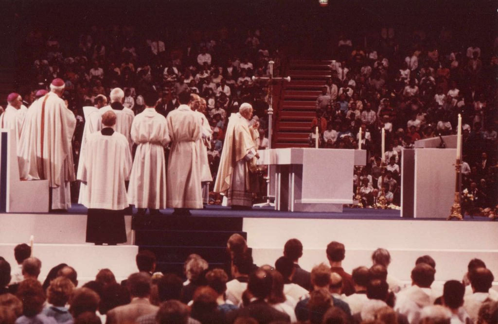 Johannes Paulus II, mässa i Globen