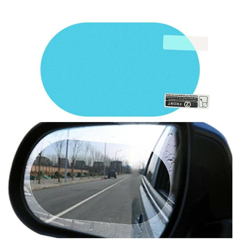 2pcs Auto Rückspiegel Schutzfolie Anti Fog Aufkleber Fenster Klar Regenfest Rückspiegel  Schutzfolie