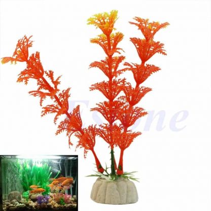 Aquarium pflanzen Kunststoff pflanze Wasserpflanzen Wasserschildkröten – Bild 13