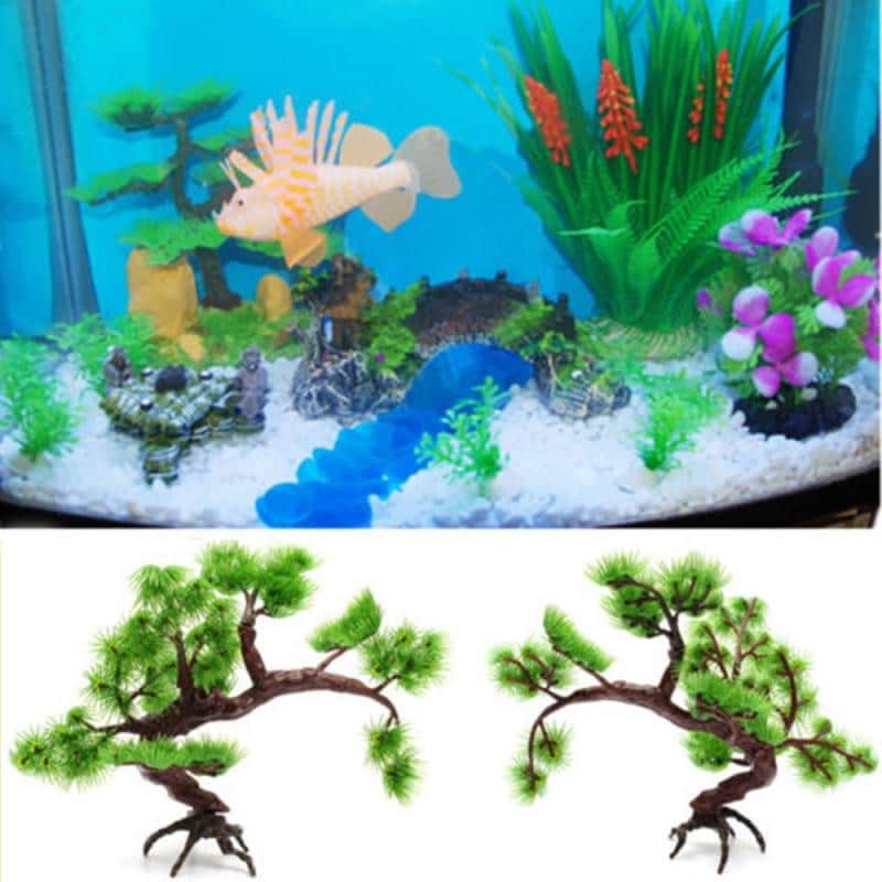 Aquarium Wasserpflanzen Aquarien Künstliche Pflanze Kunstpflanze Bonsai –