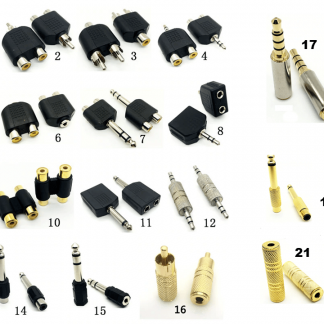 AUX RCA Klinke Buchse Kopfhörer Jack Mikrofon Verstärker Audio Video Adapter