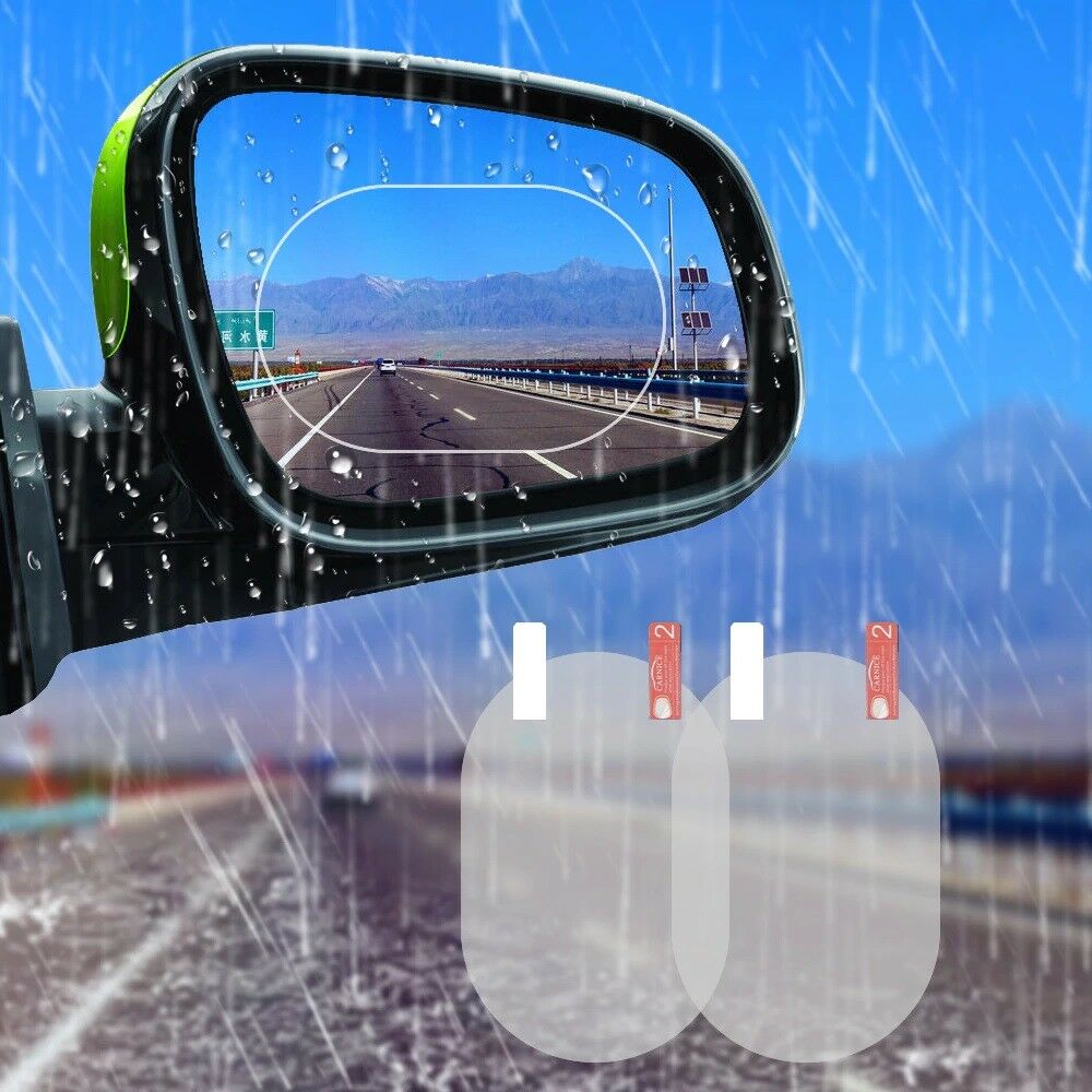 Auto-Rückspiegel-Folie Regenfeste wasserdichte Spiegelfolie  Anti-Fog-Nano-Beschichtung Autofolie für Autospiegel und Seitenfenster