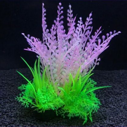 Aquariumpflanzen – Kunststoff Wasserpflanzen Deko für Aquarium & Terrarium – Bild 10