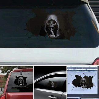 Skull Auto Aufkleber Totenkopf Sticker Punisher Schädel Autosticker Auto Tuning  3 Layers / Schichten