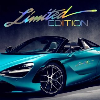 LIMITED EDITION Laser - 15 x 4 cm Auto Aufkleber PKW Folie KFZ