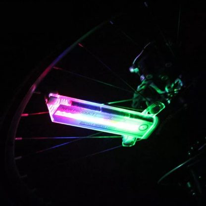 Fahrrad Motorrad Reifenbeleuchtung Blitz Speichenlicht 32 LED – Wasserdicht, Lichtsensor, 32 Muster