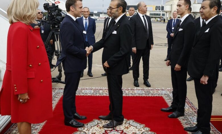 ماكرون يشكر الملك على نجاح الوساطة