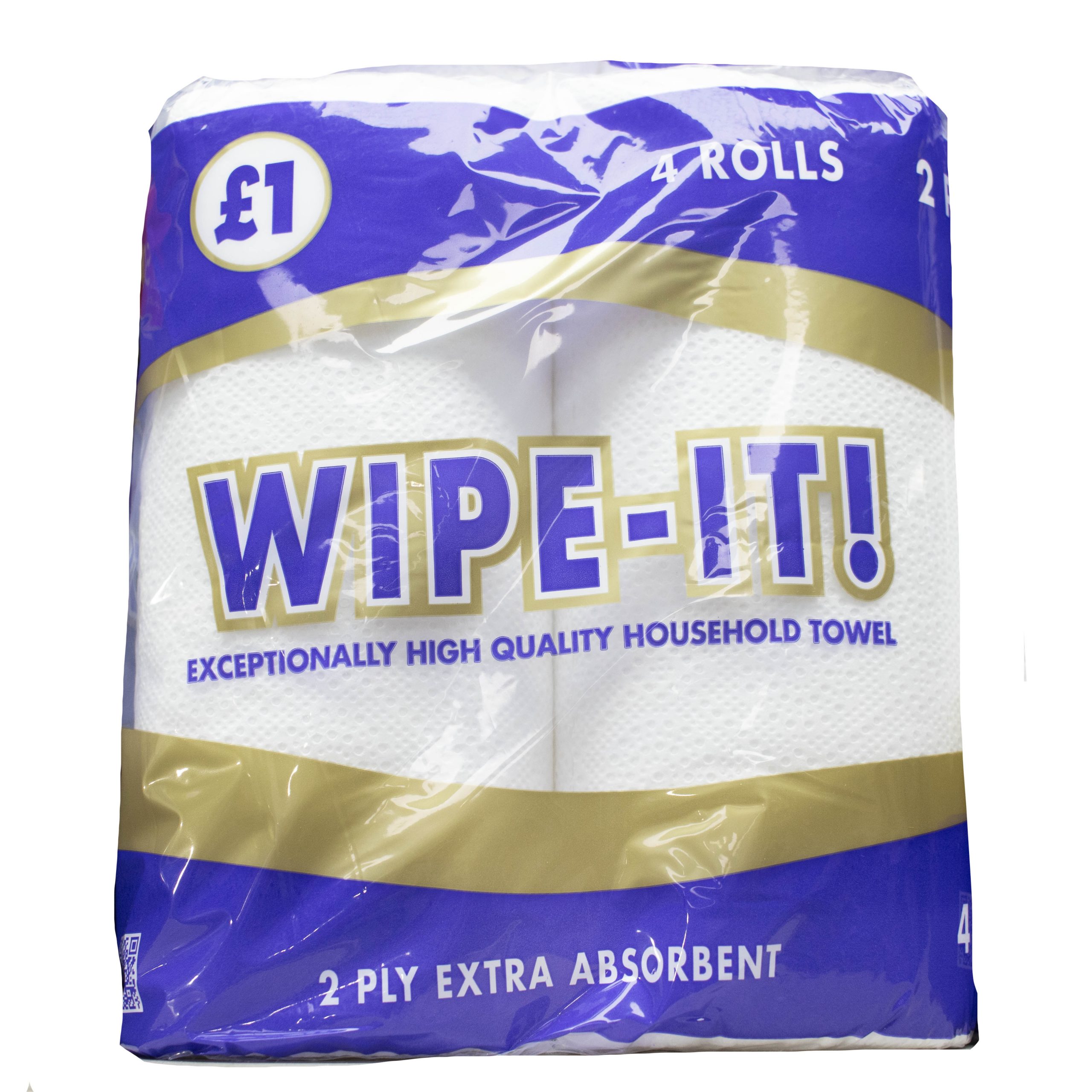 Wipe it household towel 4 rolls 2 ply