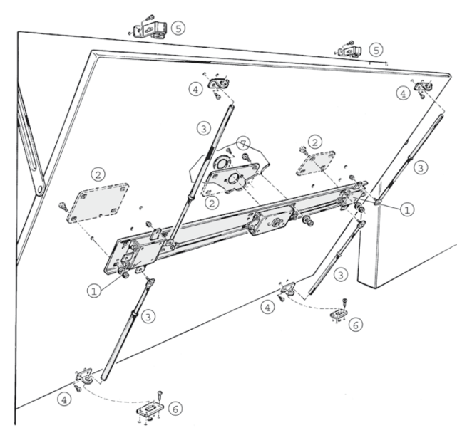 Secure garage door lock Installation Example