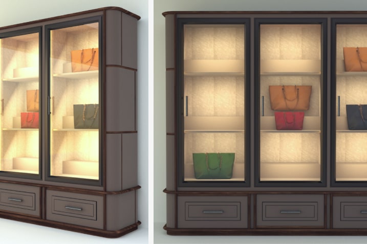 Customised Secured Display Cabinets