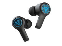 JLab Air - äkta trådlösa hörlurar med mikrofon. - ear tip / in-ear - Bluetooth® 5.0 - upp till 24 timmars batteritid (via medföljande laddningsbox) - Svart