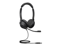 Jabra Evolve2 30 MS Stereo - Headset - på øret - kabling - USB-A - Certifierad för Microsoft Teams