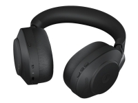 Jabra Evolve2 85 MS Stereo - Headset - fullstorlek - Bluetooth - trådlöst, med sladd - aktiv brusreducering - 3,5 mm jack - ljudisolerande - svart - Certifierad för Microsoft Teams
