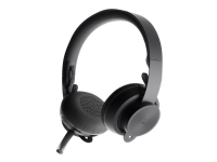 Logitech UC Zone Wireless - Headset - on-ear - Bluetooth - trådlöst - aktiv brusreducering