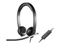 Logitech USB Headset Stereo H650e - Headset - på örat - kabling