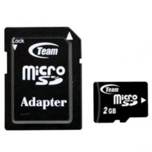 Micro-SD-kort 2 GB med SD-adapter